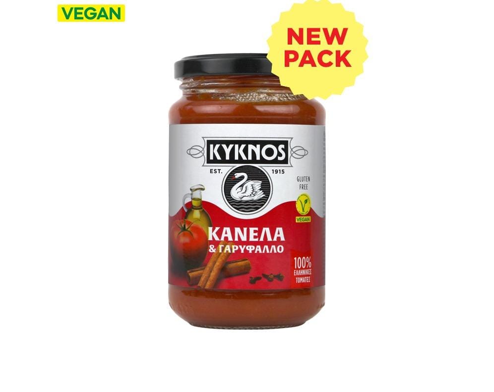 Kyknos Premium Greek Tomato Sauce with Cinnamon & Clove 350g