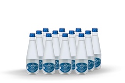 زجاجة مياه غازية زجاجية مياه الينابيع اليونانية نيسي 330 مل (12 قارورة)